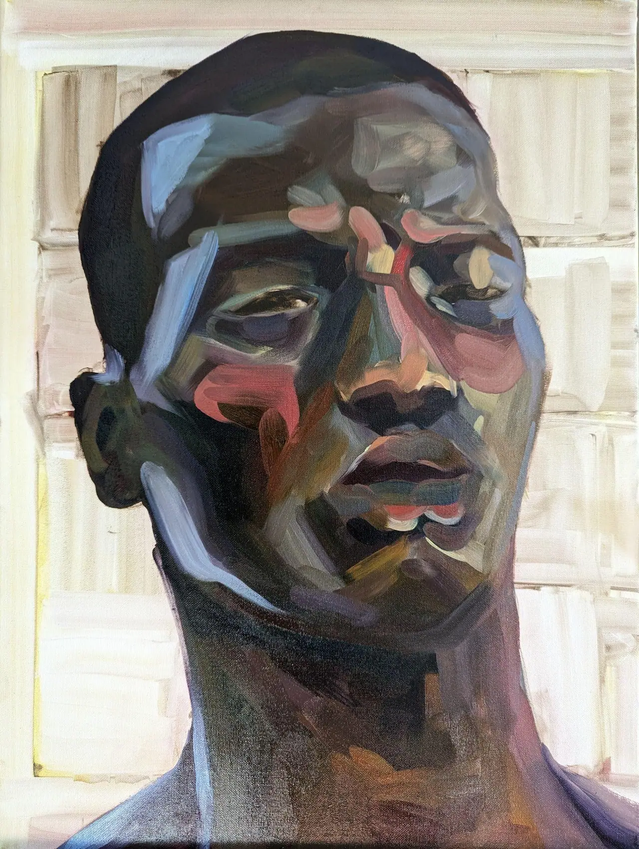 Second attempt at the Monster portrait assignment painted during the Mastery Program